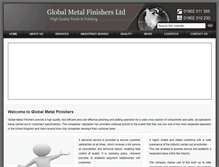 Tablet Screenshot of globalmetalfinishers.com